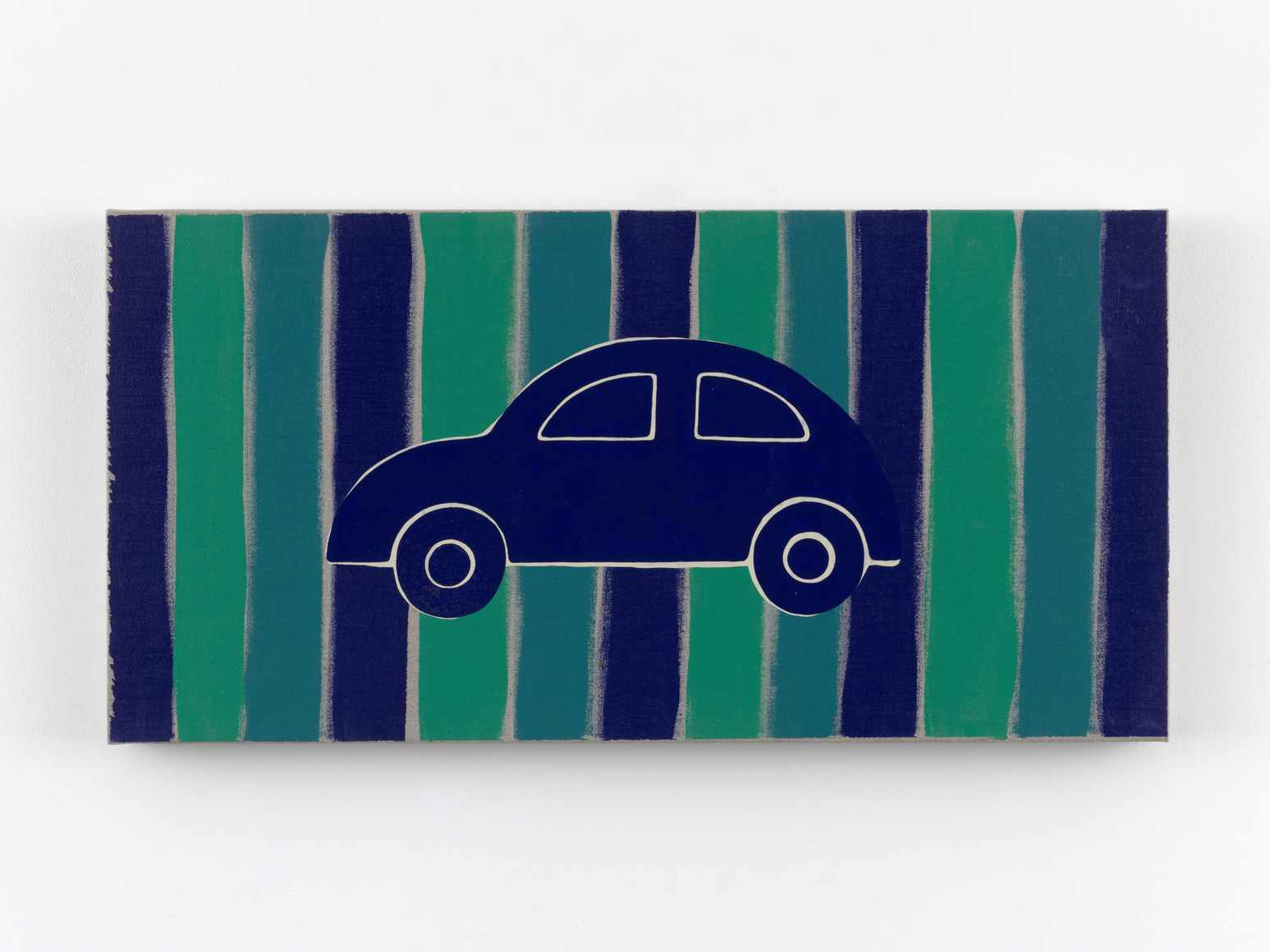 Zak Kitnick Paintings for Children (G3), 2026 Titled on verso Enamel on linen 12 x 24 in 30.5 x 61 cm (ZKI26.094)