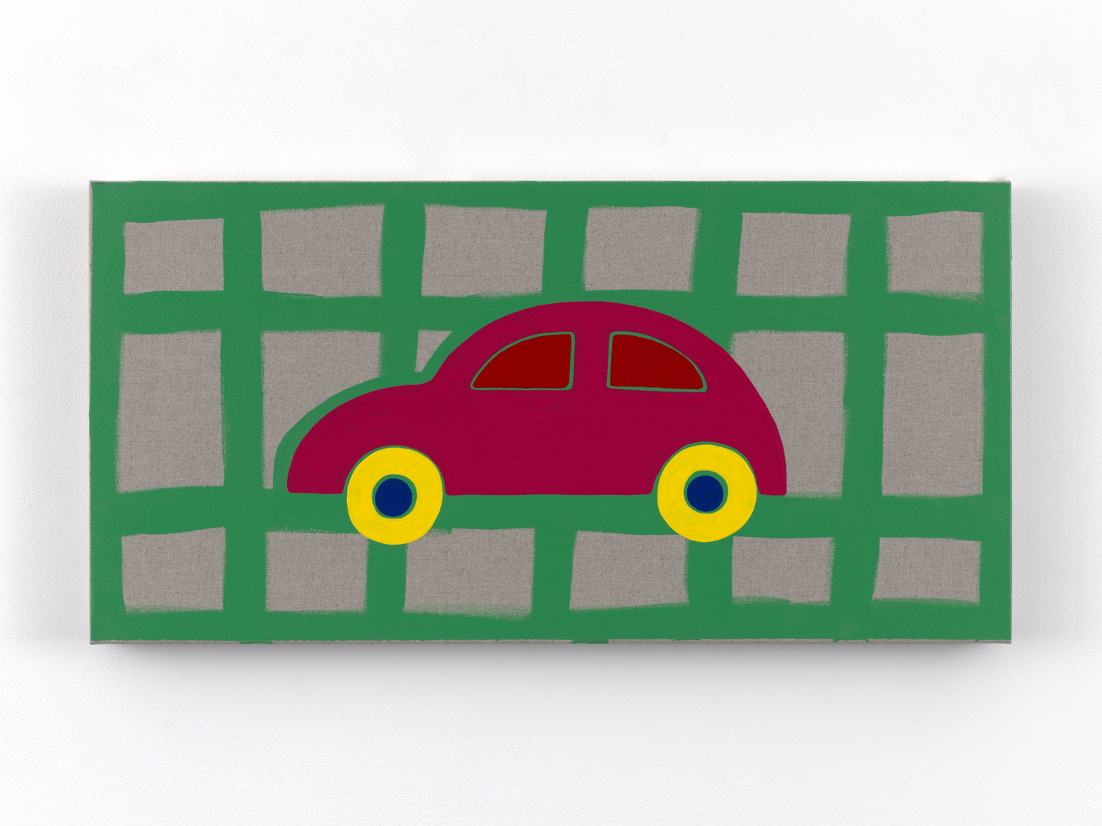 Zak Kitnick Paintings for Children (H6), 2026 Titled on verso Enamel on linen 12 x 24 in 30.5 x 61 cm (ZKI26.086)