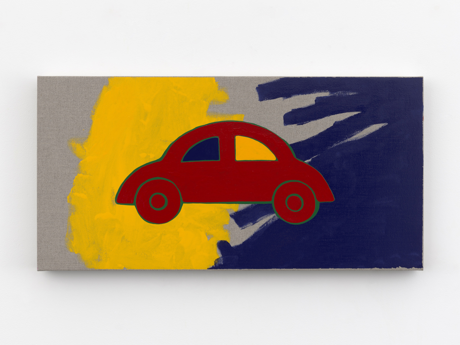 Zak Kitnick Paintings for Children (D8), 2026 Titled on verso Enamel on linen 12 x 24 in 30.5 x 61 cm (ZKI26.050)