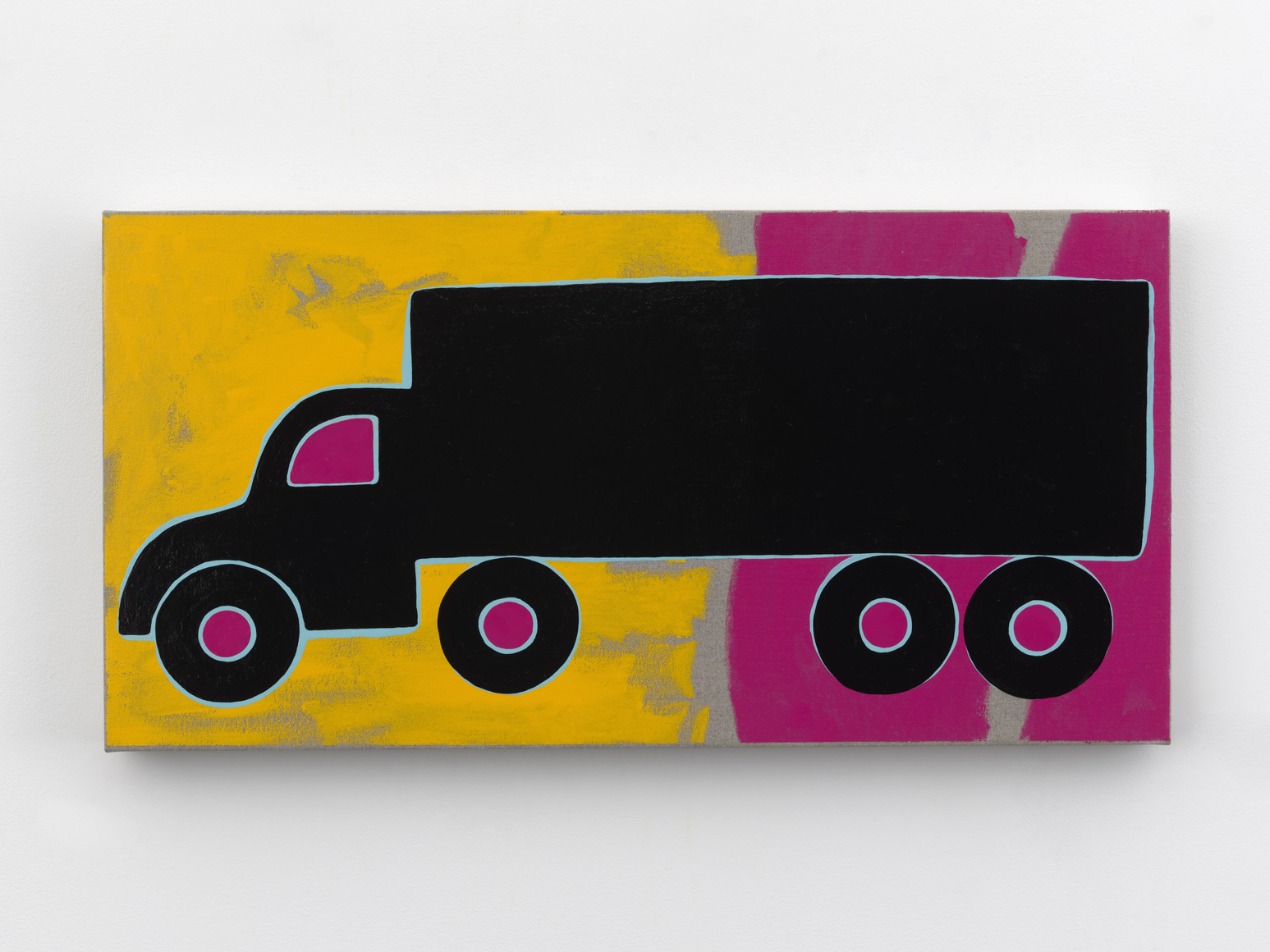 Zak Kitnick Paintings for Children (D9), 2026 Titled on verso Enamel on linen 12 x 24 in 30.5 x 61 cm (ZKI26.051)