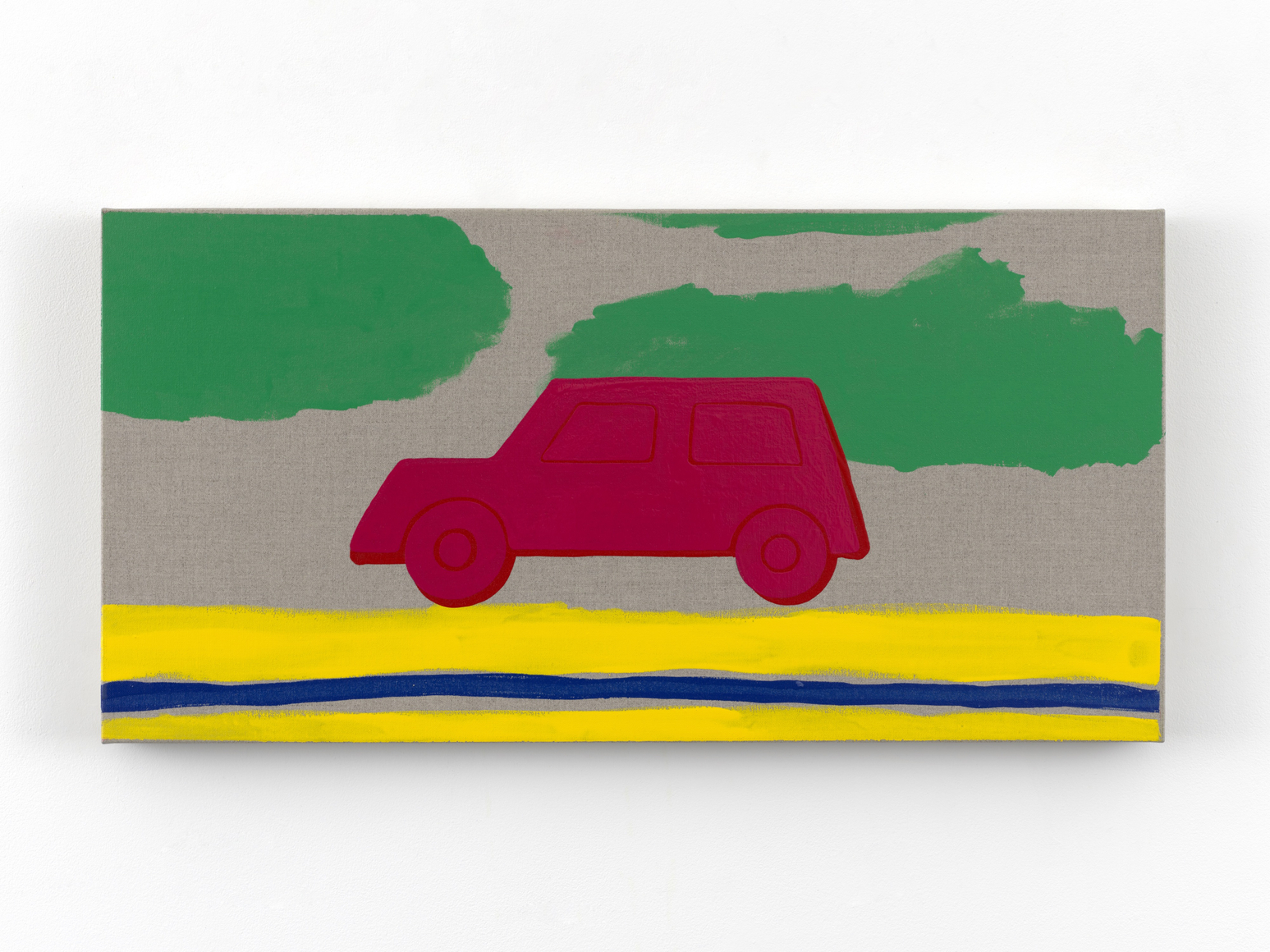 Zak Kitnick Paintings for Children (I5), 2026 Titled on verso Enamel on linen 12 x 24 in 30.5 x 61 cm (ZKI26.088)