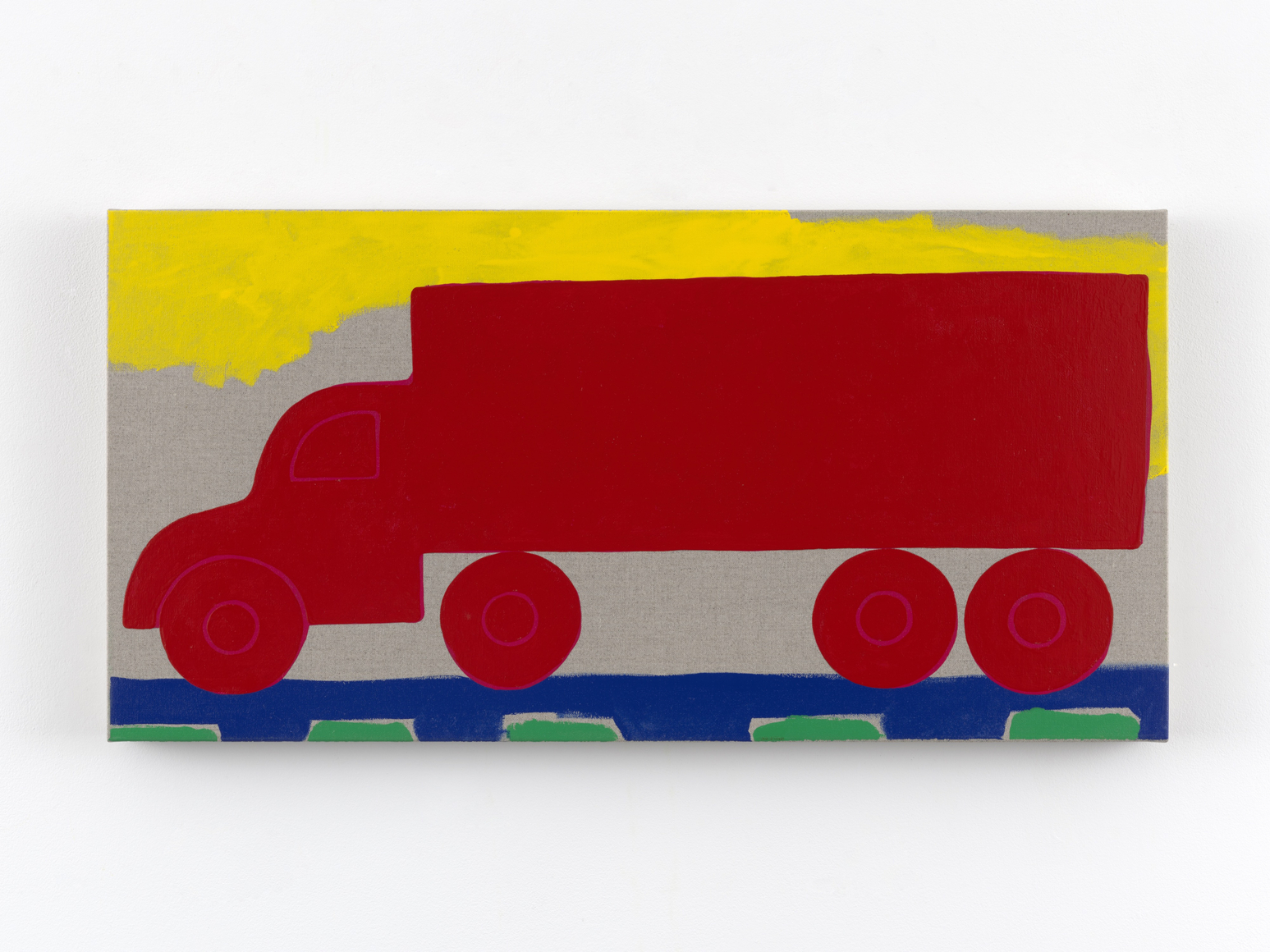 Zak Kitnick Paintings for Children (I7), 2026 Titled on verso Enamel on linen 12 x 24 in 30.5 x 61 cm (ZKI26.096)