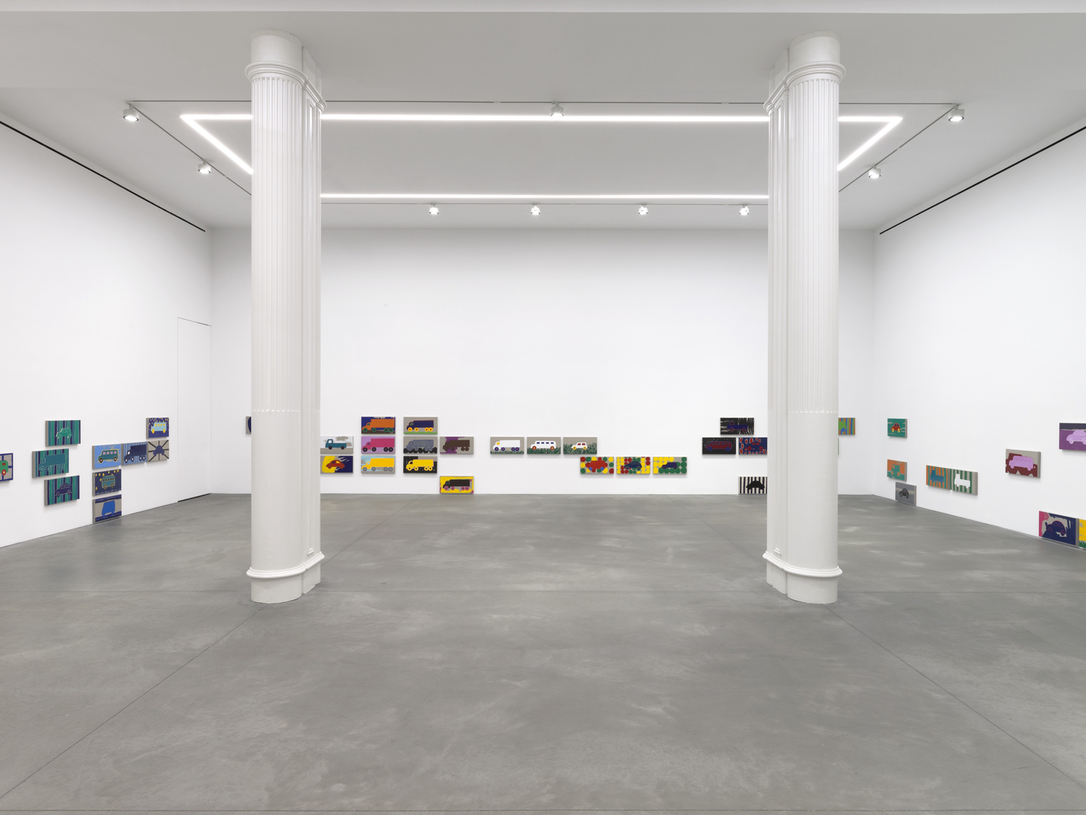 Installation view of Zak Kitnick, Paintings for Children, Nino Mier Gallery, SoHo, March 7 &ndash; April 4, 2026