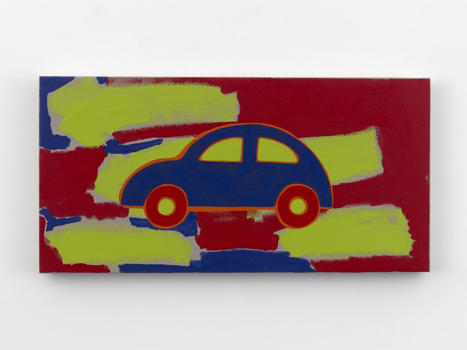 Zak Kitnick Paintings for Children (A3), 2026 Titled on verso Enamel on linen 12 x 24 in 30.5 x 61 cm (ZKI26.007)