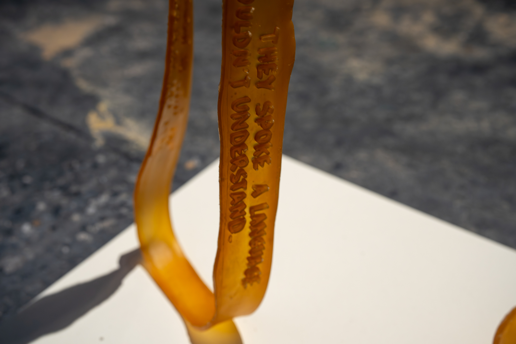 Rossella Biscotti, Rubber ropes (detail), 2022