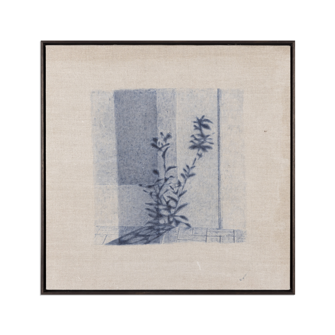 Asma Belhamar, I walked between two prayers #2, 2025, Acrylic on canvas, 61 x 61 x 5 cm