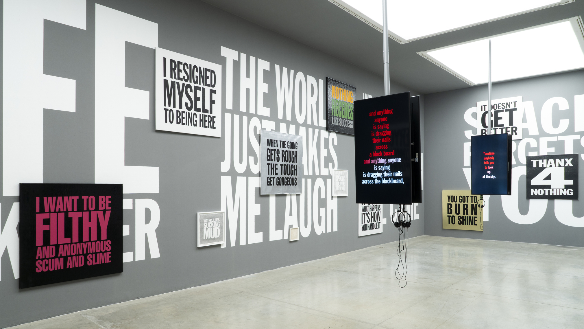 installation view&nbsp;john giorno: the performative word, museo d'arte moderna di bologna, 2026. courtesy museo d'arte moderna di bologna, settore musei civici, comune di bologna. photo: ornella de carlo, 