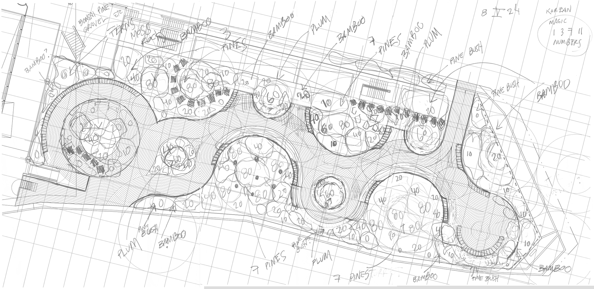 boceto de&nbsp;gabriel orozco garden para&nbsp;leeum museum of art, se&uacute;l,&nbsp;2025. cortes&iacute;a del artista y leeum museum of art