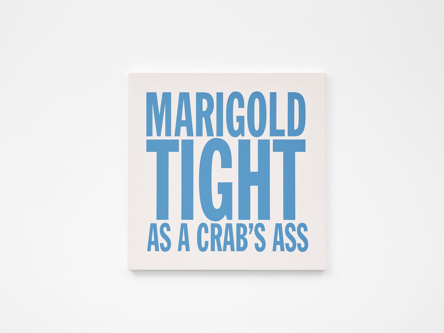 john giorno marigold tight as a crab&acute;s ass, 2017-2024