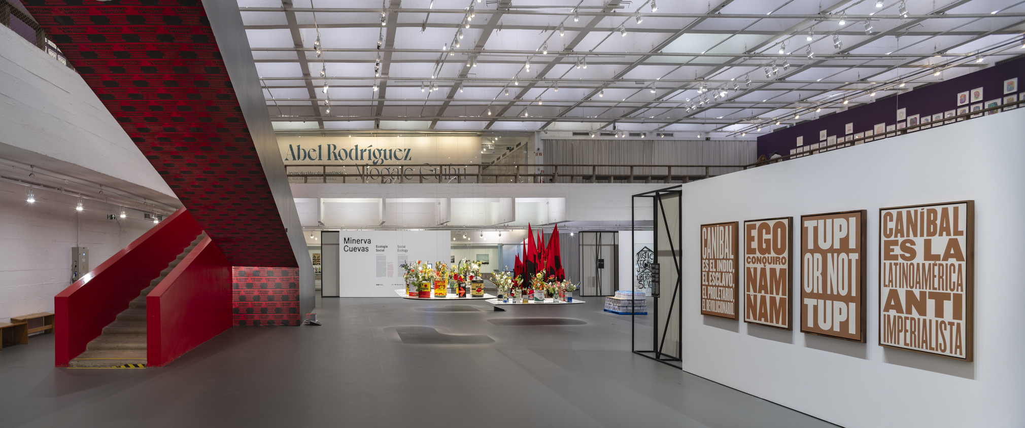 installation view of minerva cuevas: social ecology, museu de arte de s&atilde;o paulo (masp), s&atilde;o paulo, 2025. photo: eduardo ortega, 