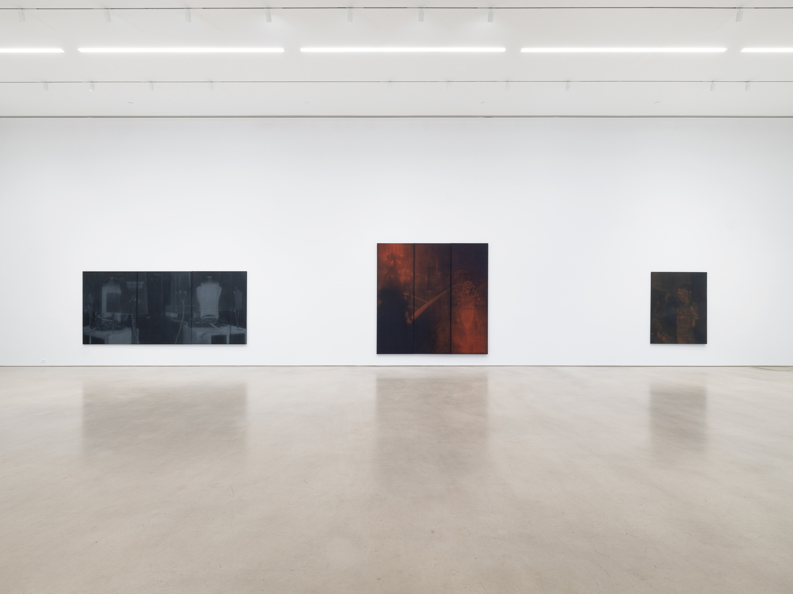 Installation view, Troy Brauntuch, Petzel, 2026.