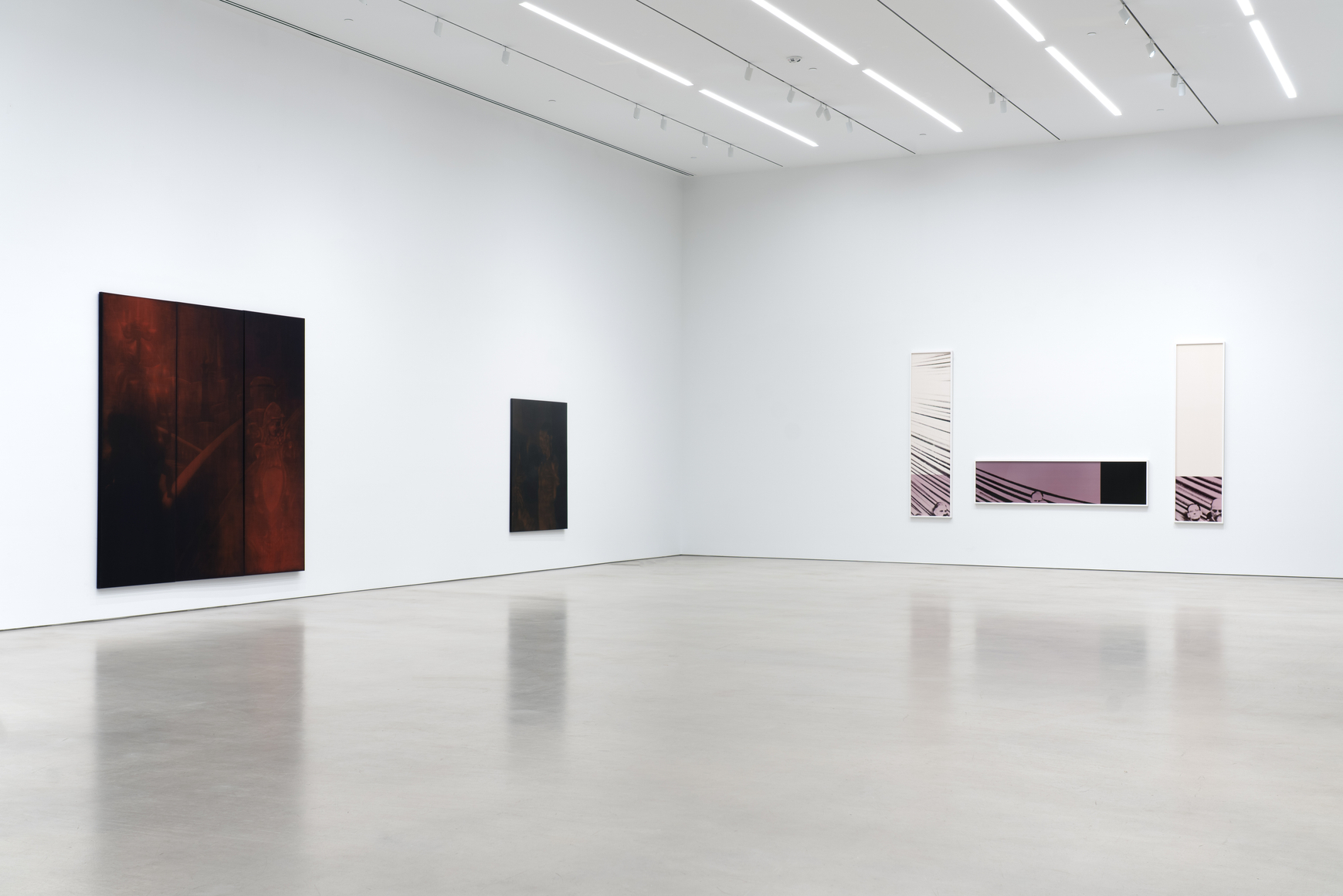 Installation view, Troy Brauntuch, Petzel, 2026.