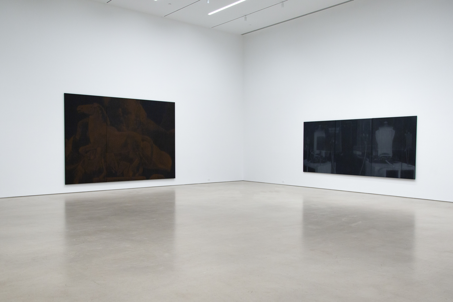 Installation view, Troy Brauntuch, Petzel, 2026.