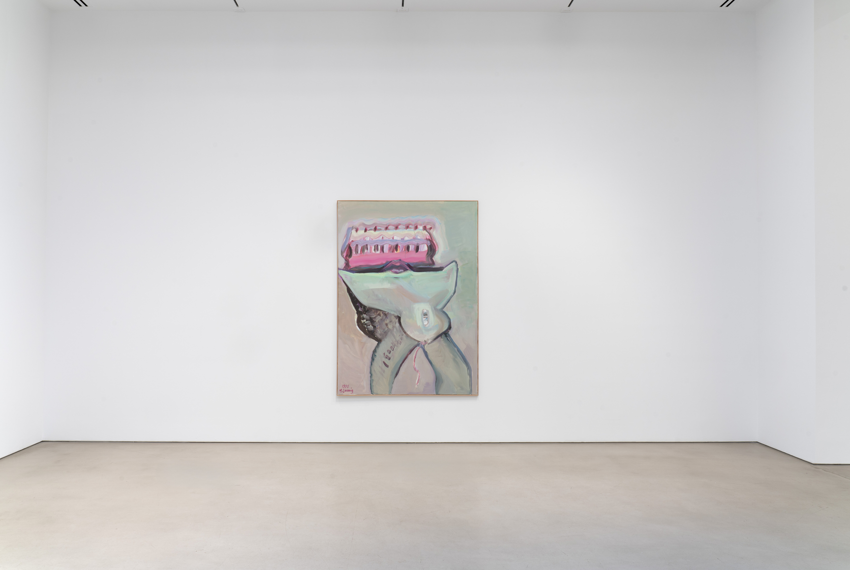 Installation view, Maria Lassnig, Petzel, 2026. &copy; Maria Lassnig Foundation. Courtesy of the artist and Petzel.&nbsp;