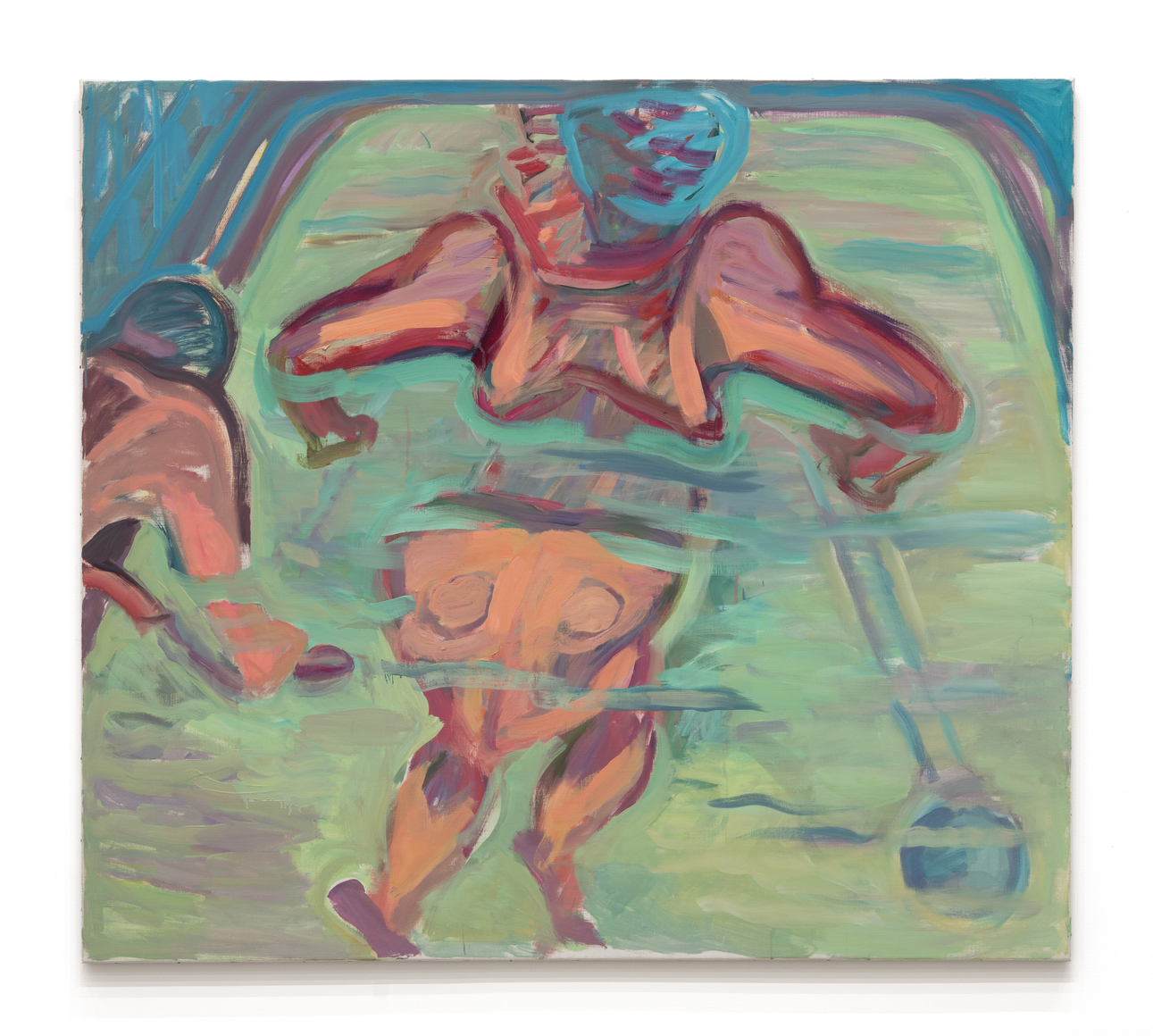 Maria Lassnig, Unterwassertherapie (Underwater Therapy), 1986