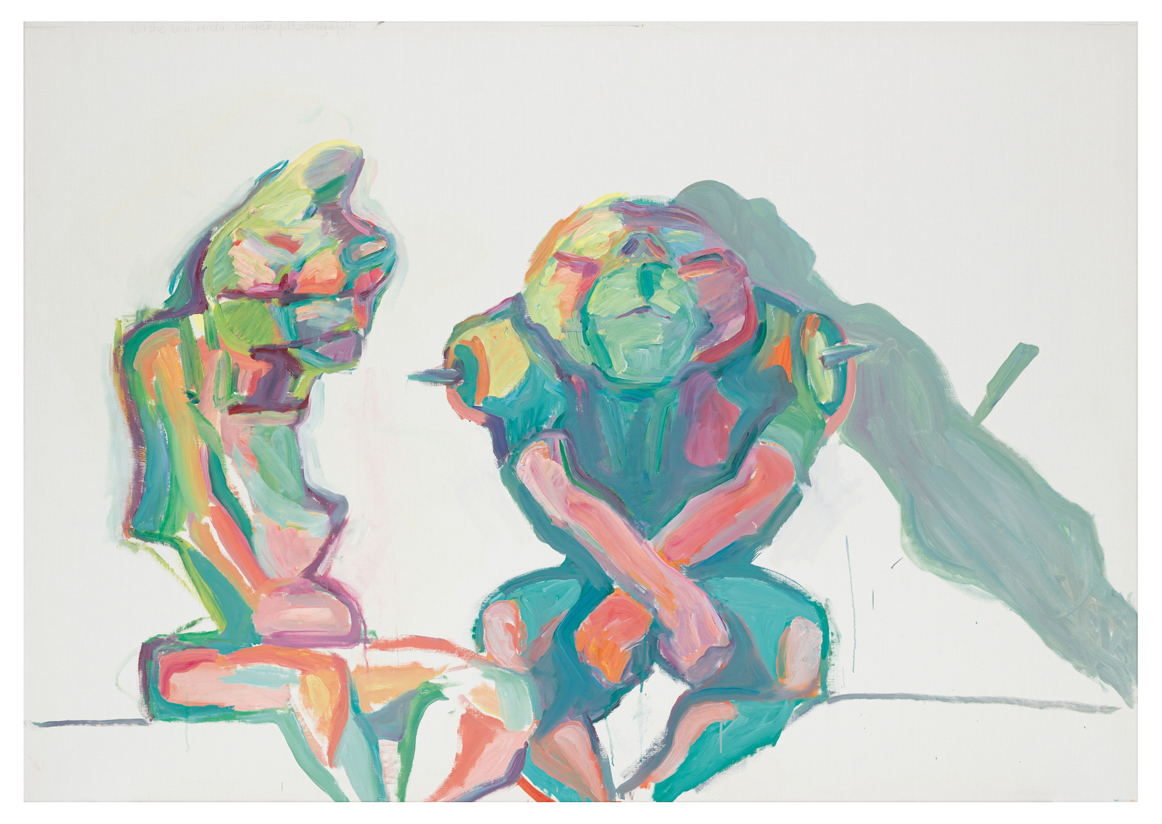 Maria Lassnig, Bitte um mehr Fingerspitzengefühl (More Delicacy, Please), 2001