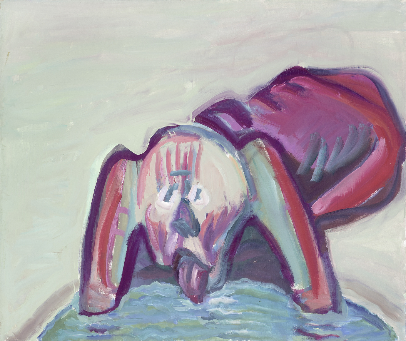 Maria Lassnig, Durst (Thirst), 1985