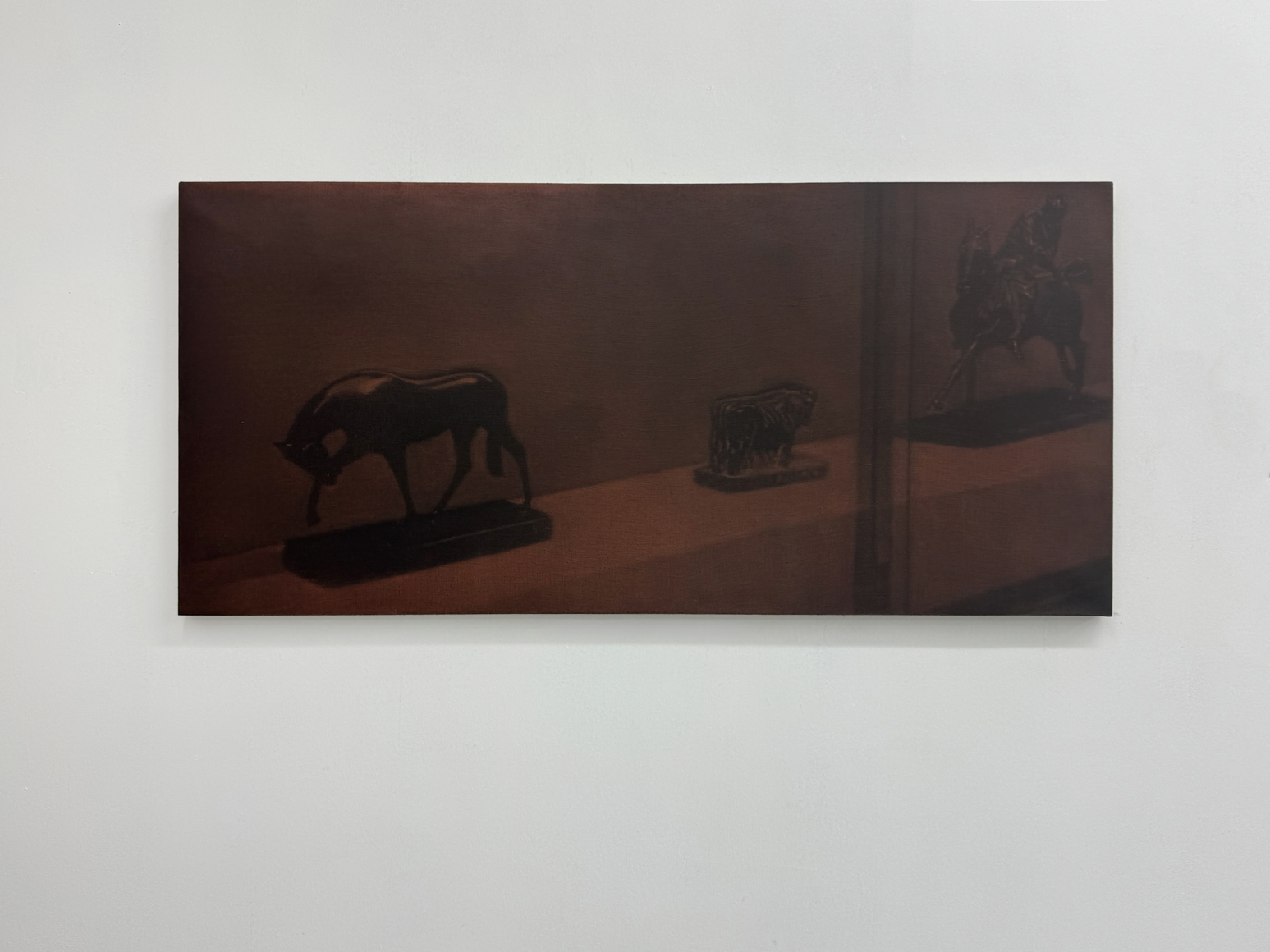 Troy Brauntuch, Untitled (Cowboy with cow and horse),&nbsp;2025