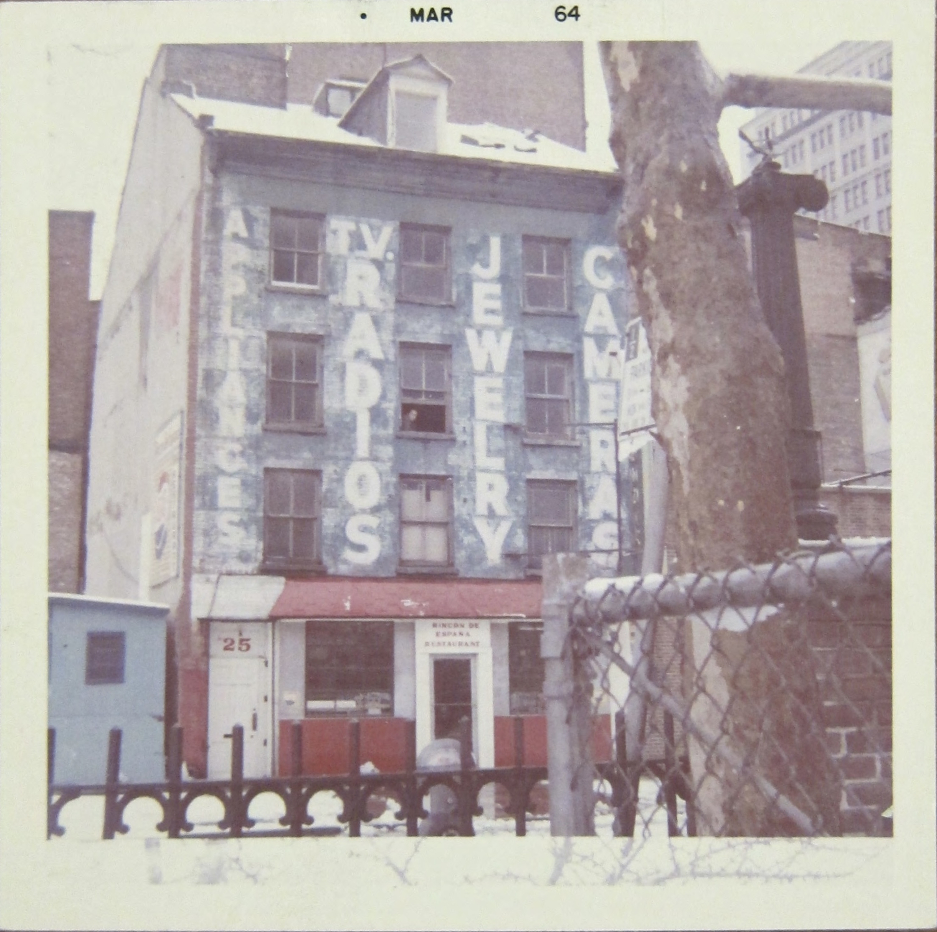 Photograph of Robert Indiana&rsquo;s studio at Coenties Slip, 1964, &nbsp;