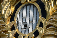 Zoe Strauss,&nbsp;Trump Logo Removed From Derelict Trump Plaza. Atlantic City, NJ. July 22, 2015, Archival Inkjet Print&nbsp;