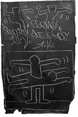 KEITH HARING, Untitled II (Subway Drawing), 1980's
