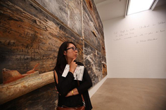 Geng Xue visiting MASS MoCA