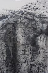 Hiroshi Senju, Cliff #29, 2015, acrylic and natural pigments on Japanese mulberry paper