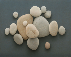 alan magee, The Hurlers, 2015, acrylic on canvas, 40 x 50 inches