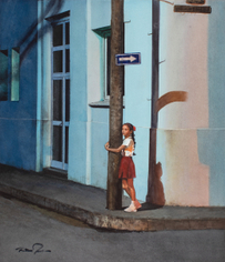 Adrift, 2024 watercolor on paper 14 x 12 inches