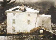 Andrew Wyeth, Lamplight, 1975 watercolor on paper 21 1/2 x 29 1/8 inches
