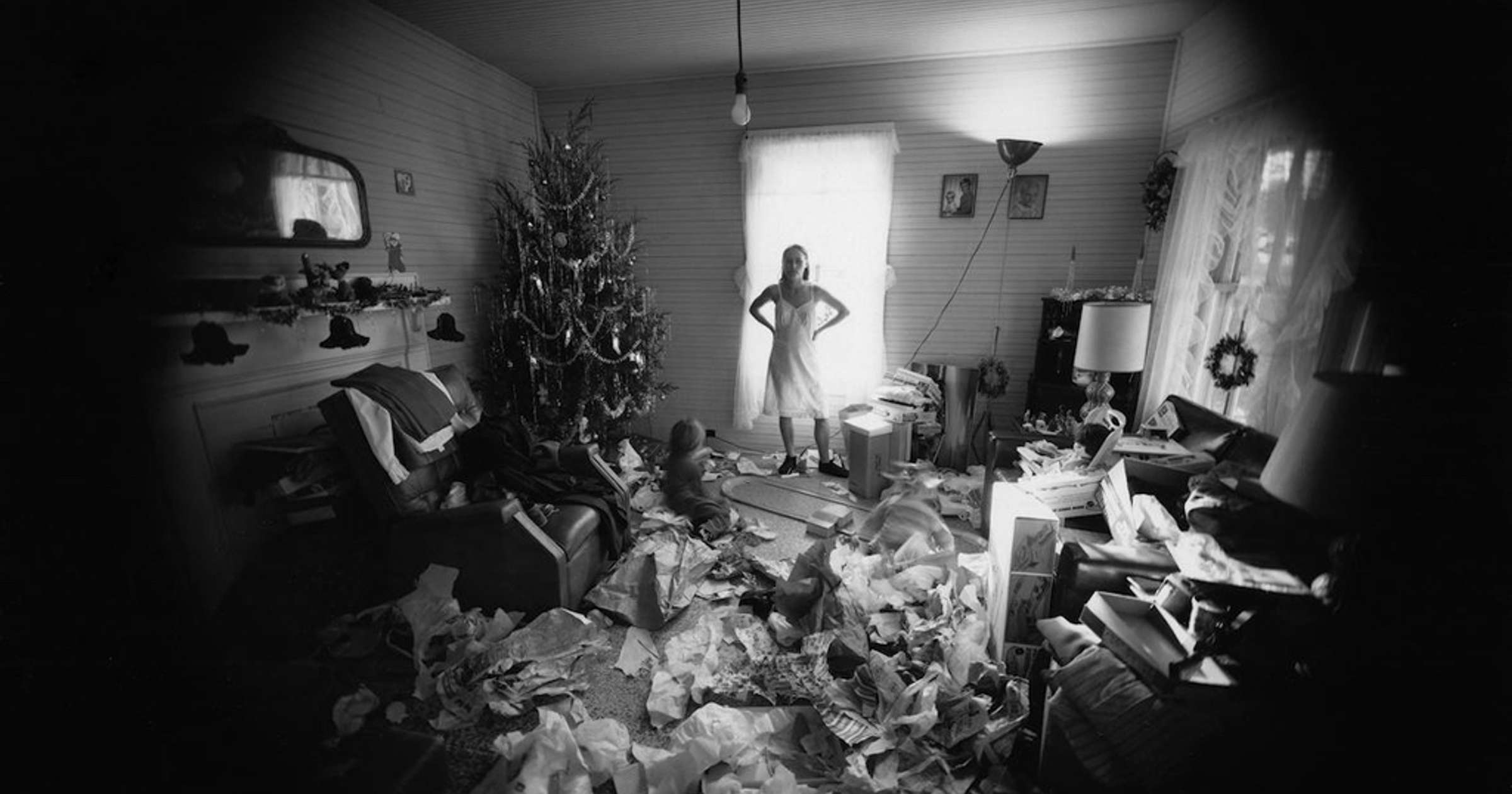 Emmet Gowin, Edith, Chirstmas Morning, Danville, Virginia, 1971