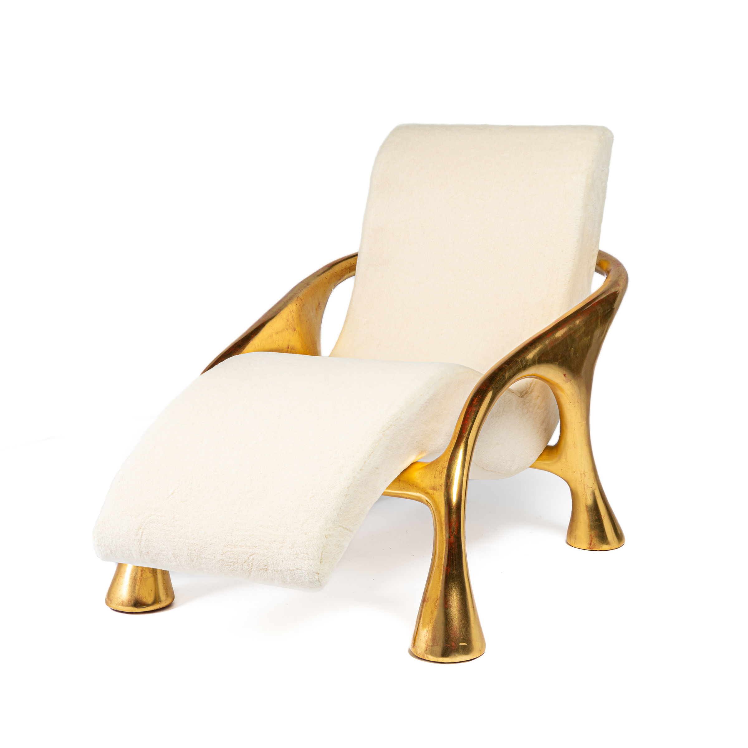 Saccomanno-Dayot, Yaka Gold Lounge Chair, 2023