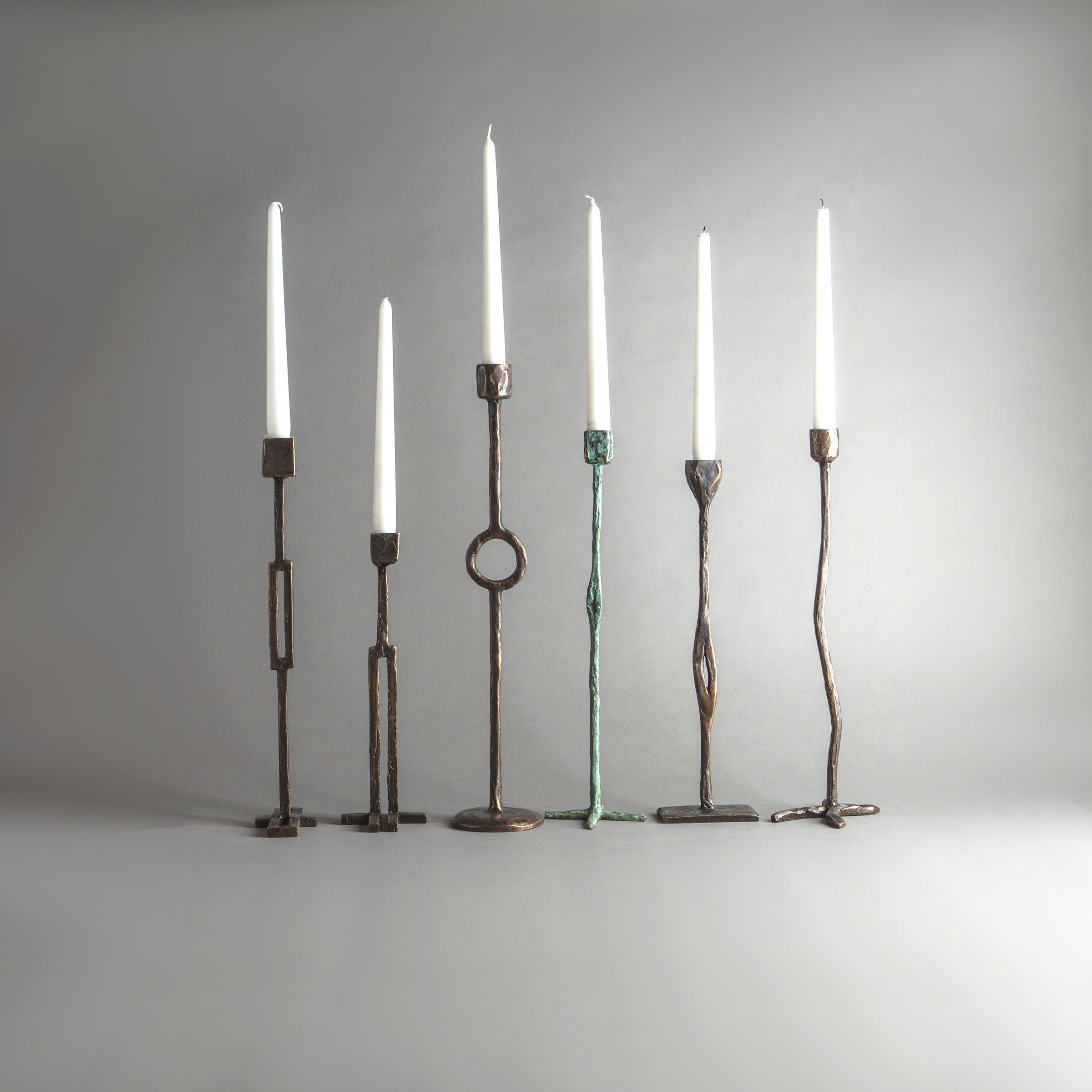 Jean Grisoni Series of 6 Candleholders