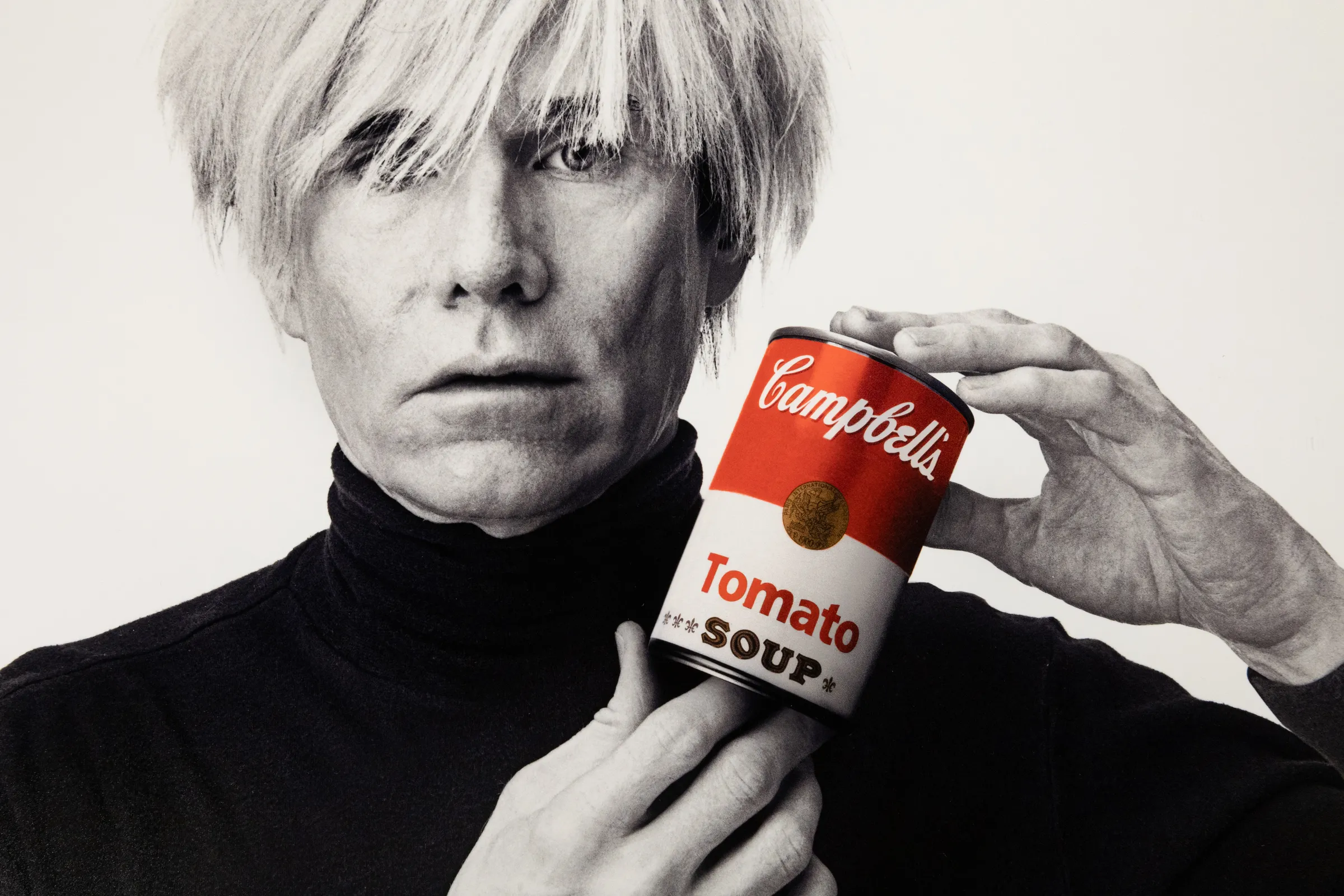 Andrew Unangst, 'Andy Warhol with Red Campbell's Soup' Archival