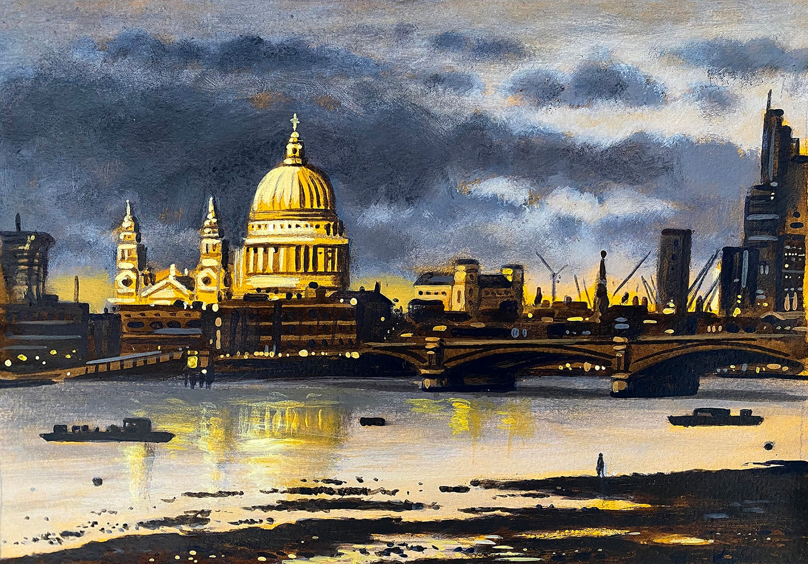John Duffin RWS RE, St Paul's Cathedral | Bankside Gallery