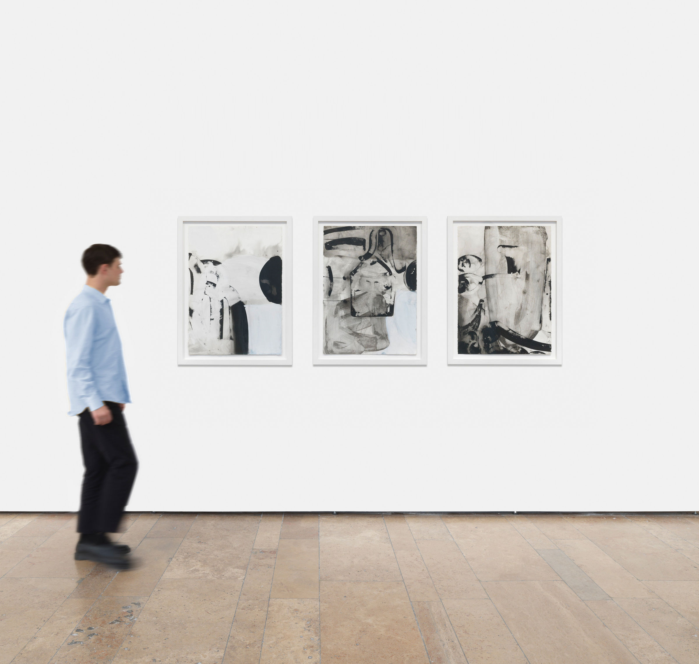 Amy Sillman, Untitled #5, #6, #7, 2014