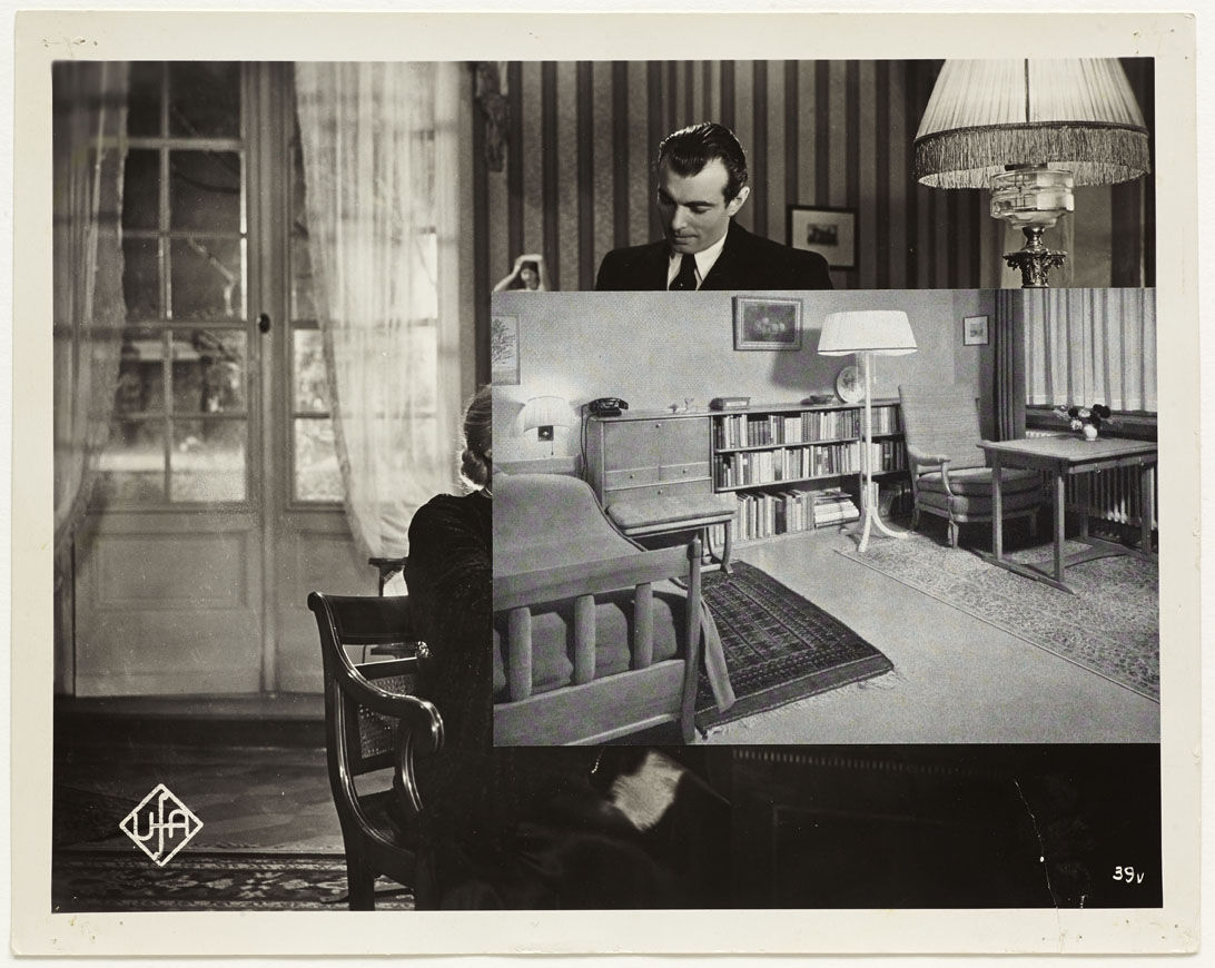 John Stezaker Assorted Lights I, 2013 Collage Signed on label on reverse of frame 9.4 x 11.8 inches 23.8 x 29.9 cm