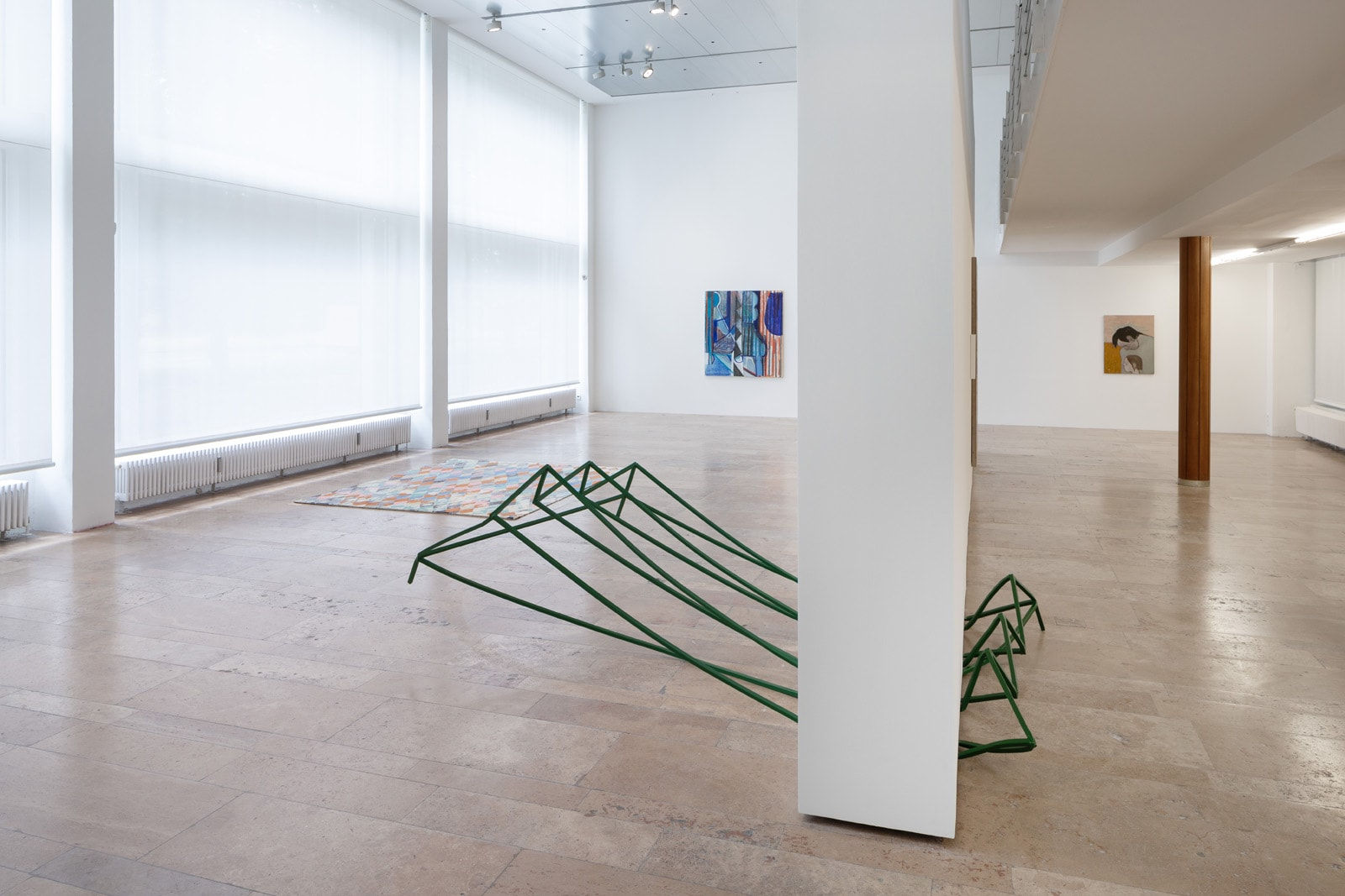 Monika Sosnowska, Untitled (Squeezed Market Stand), 2023