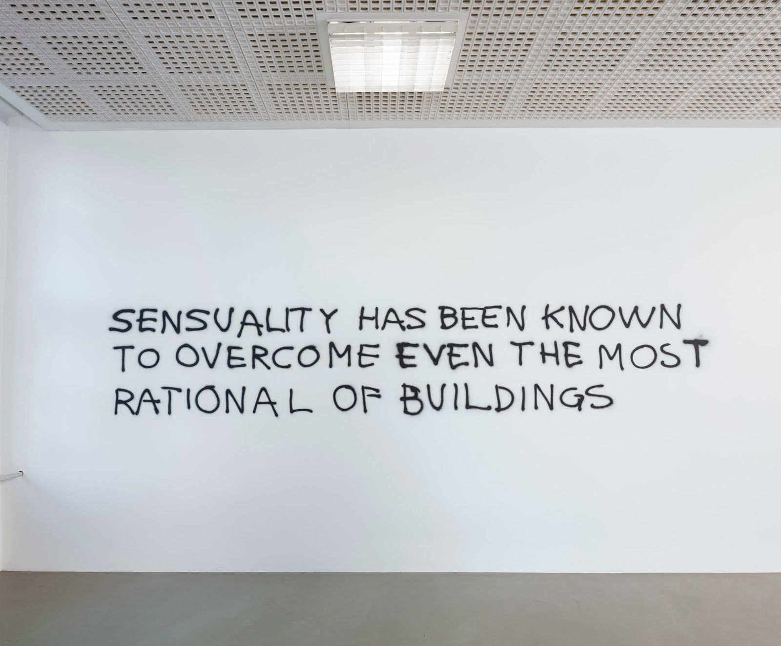Monica Bonvicini, Sensuality has been known, 2000
