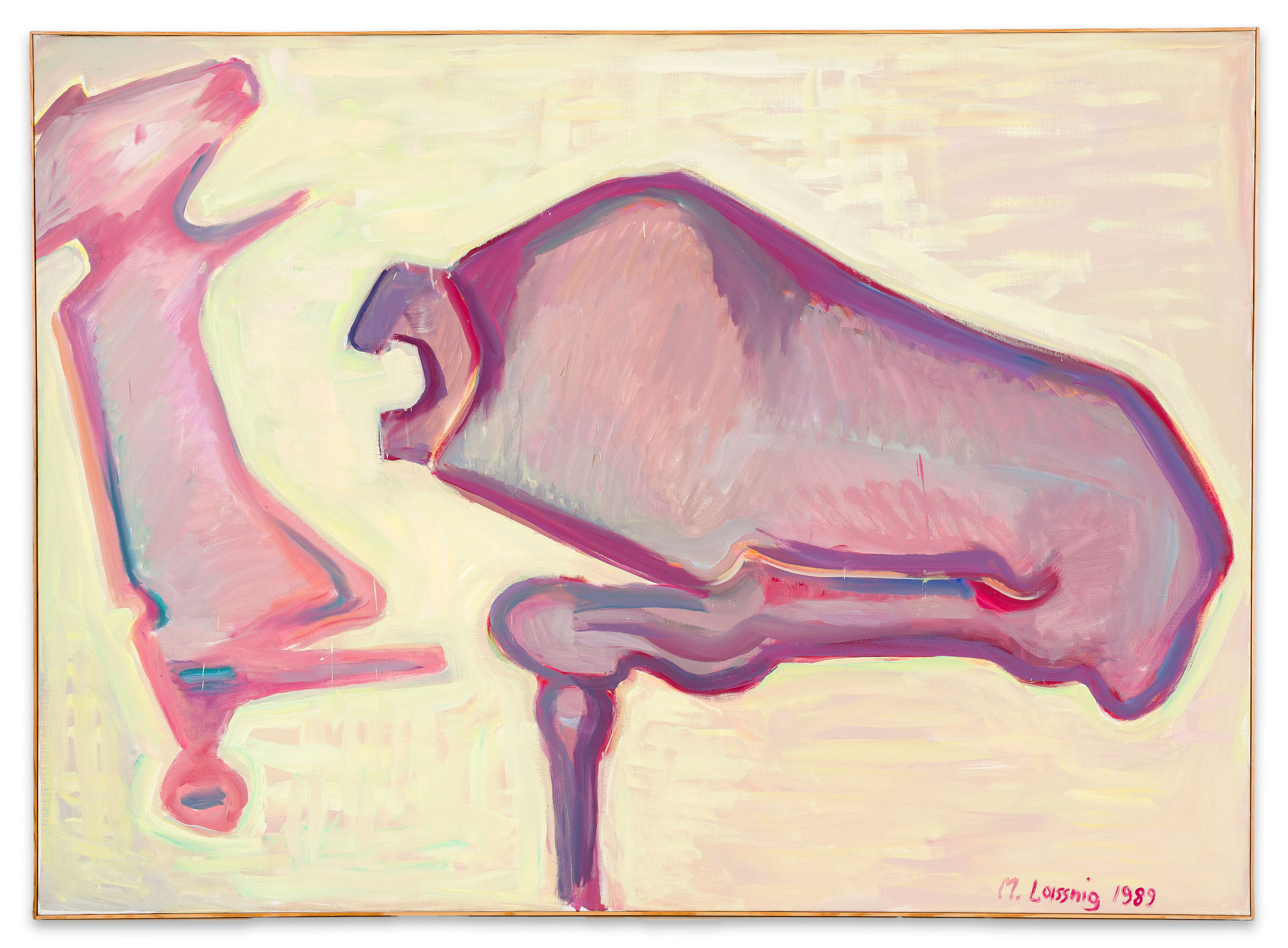 Maria Lassnig, Mann und Frau, 1989