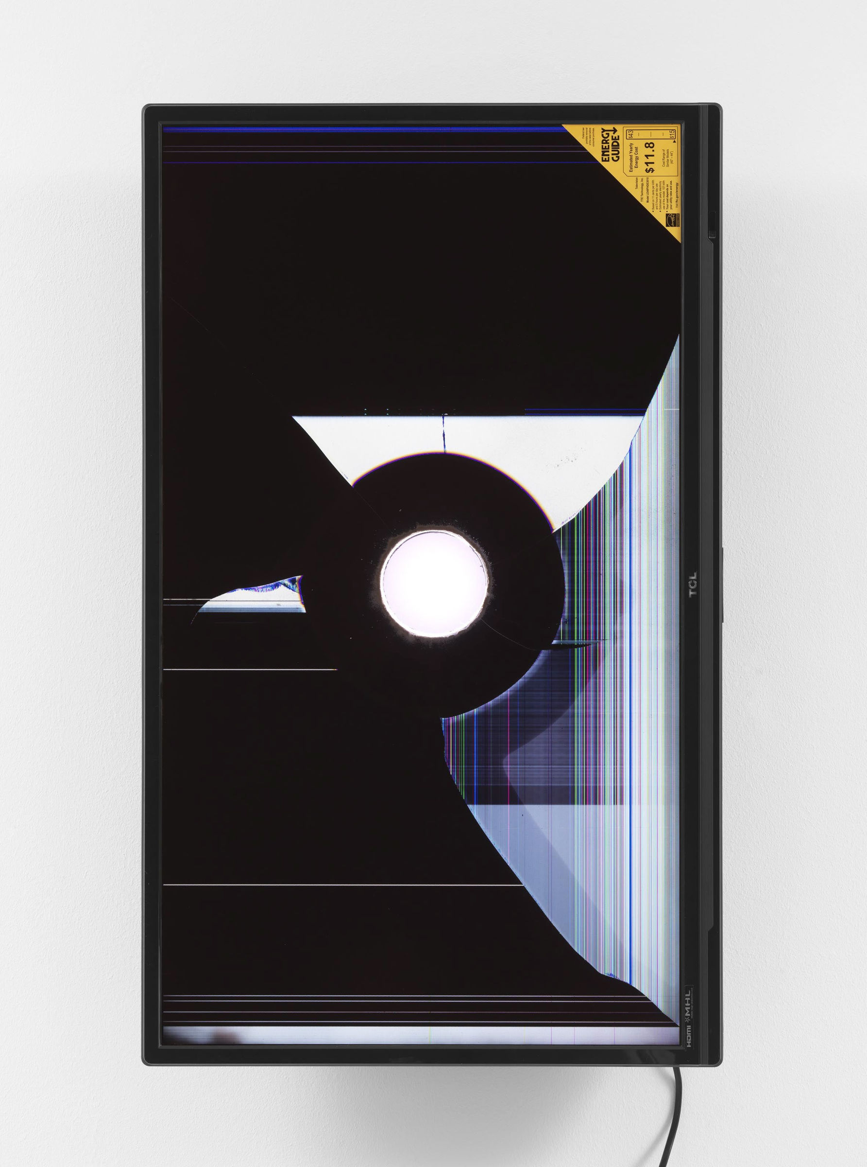 Walead Beshty TCL LE40FHDE2010 40-Inch 1080p 60Hz LED HDTV, 2014 Television, aluminum wall-mount, cable, transformer, remote control, media player 36.6 x 22.2 x 4.5 inches 93 x 56.5 x 11.5 cm