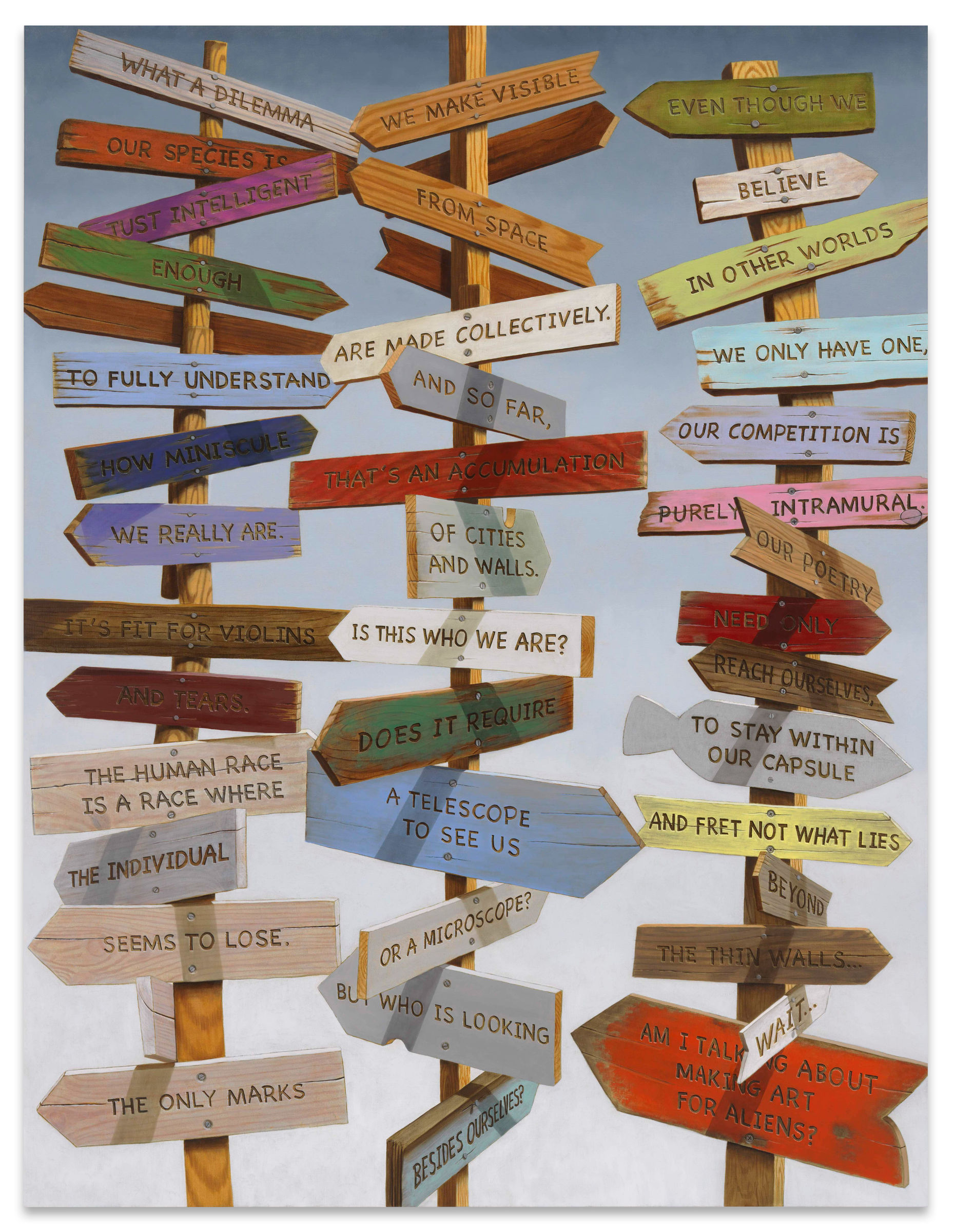 Sean Landers, The Only Marks, 2019