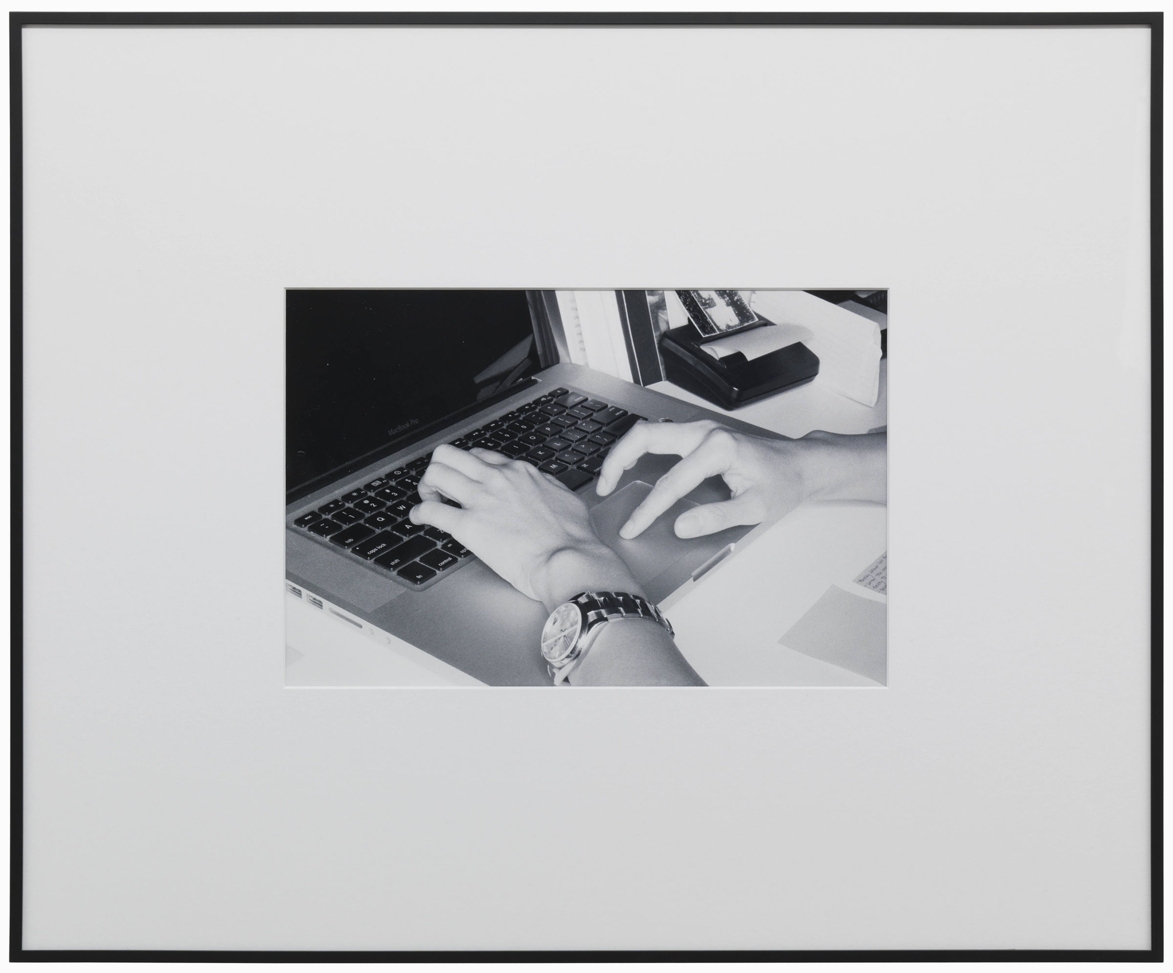 Walead Beshty Der Spaßvogel (Los Angeles, California, August 30, 2011), Frame No. 18, 2014 Black and White Digital Fiber Print 13.5 x 20 inches 34.4 x 50.8 cm Framed: 29.3 x 35.6 inches 74.5 x 90.5 cm