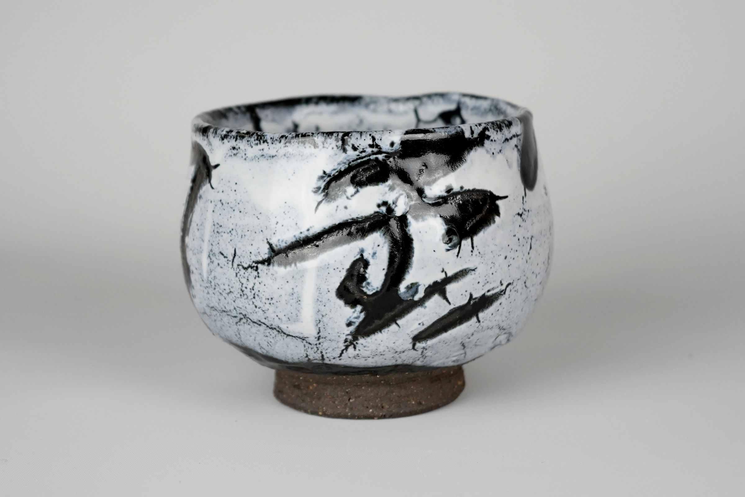 Shimizu Uichi 清水卯一, Chawan Setsugekka rengge 雪月花蓮華茶碗