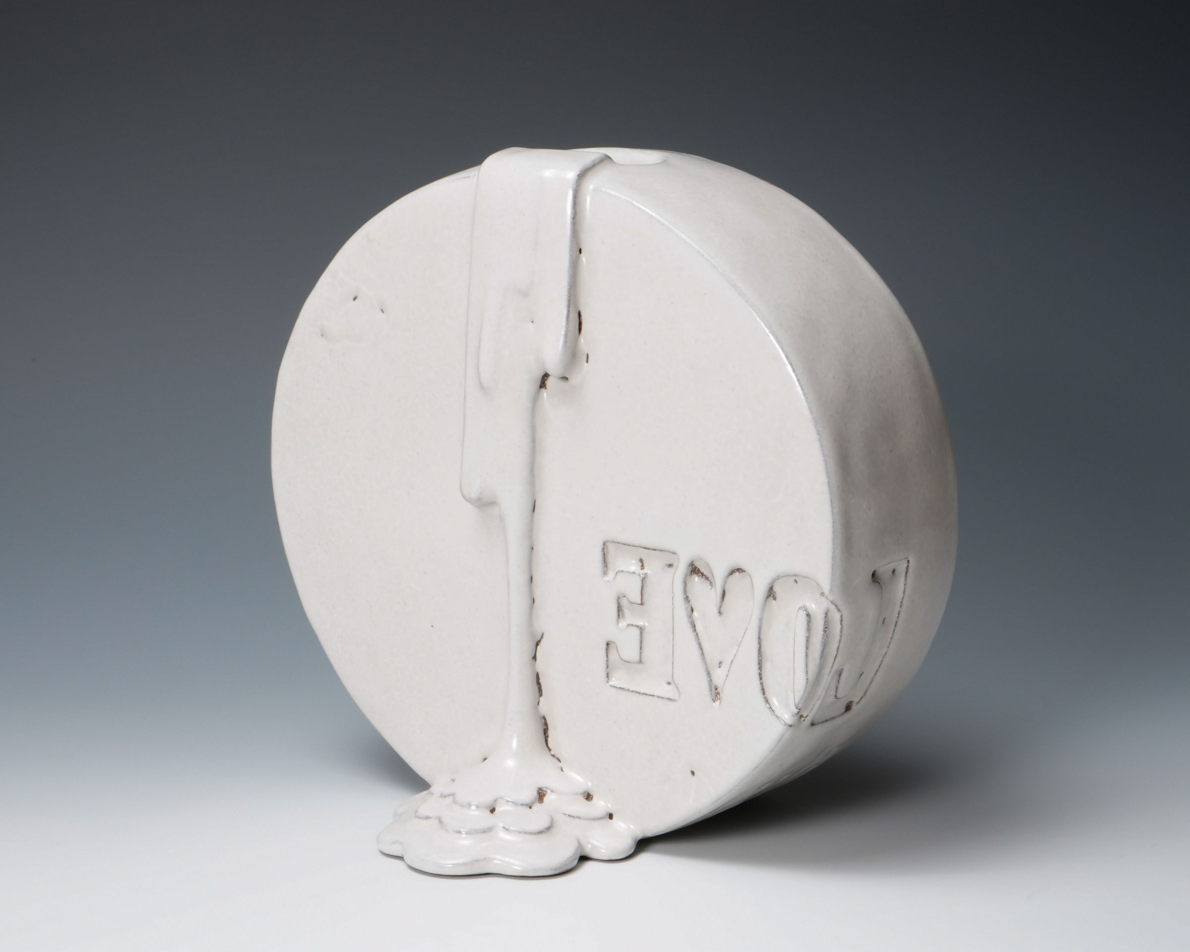 Miwa Ryosaku 三輪龍作, Hagi White Glazed Sculpture 