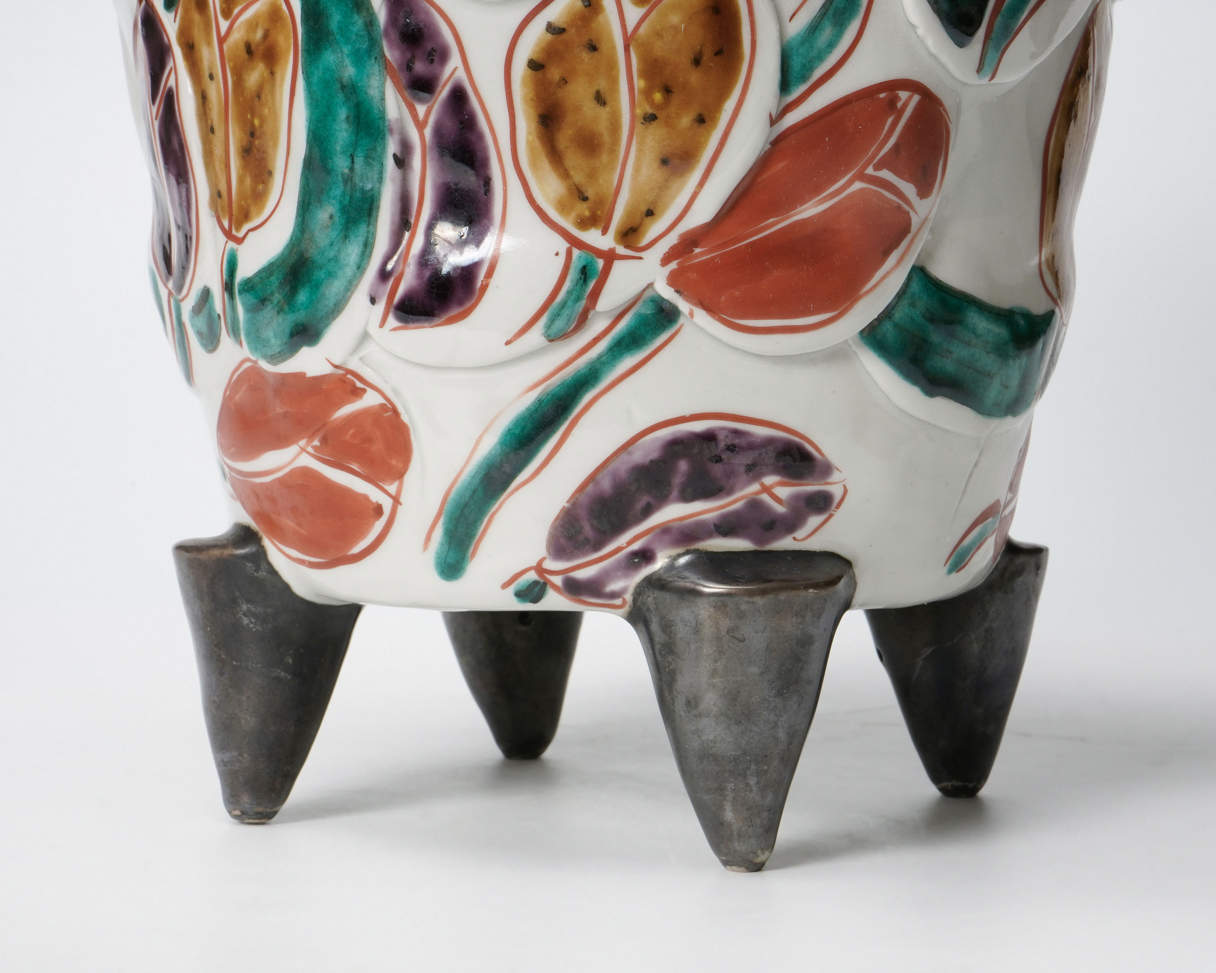 Matsuda Yuriko 松田百合子, Flower vase with basket handle | Dai