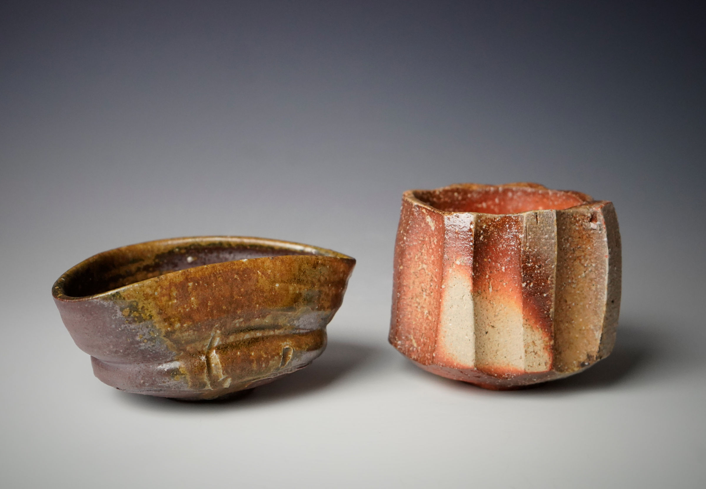 Isezaki Koichiro 伊勢﨑晃一朗, Bizen Deep Cut Teabowl 備前削茶碗