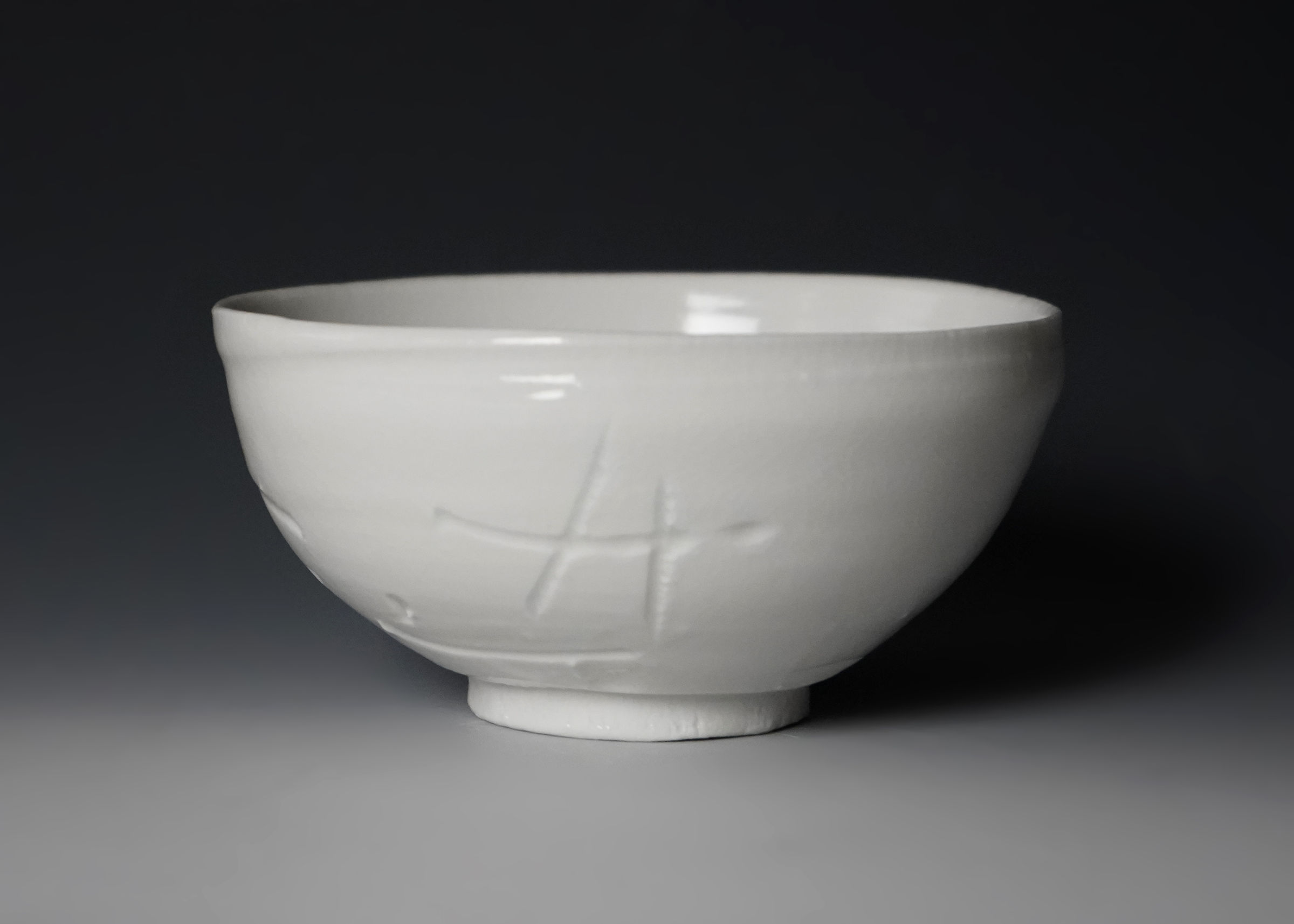 Koie Ryoji 鯉江良二, White teabowl 白碗| Dai Ichi Arts | Modern