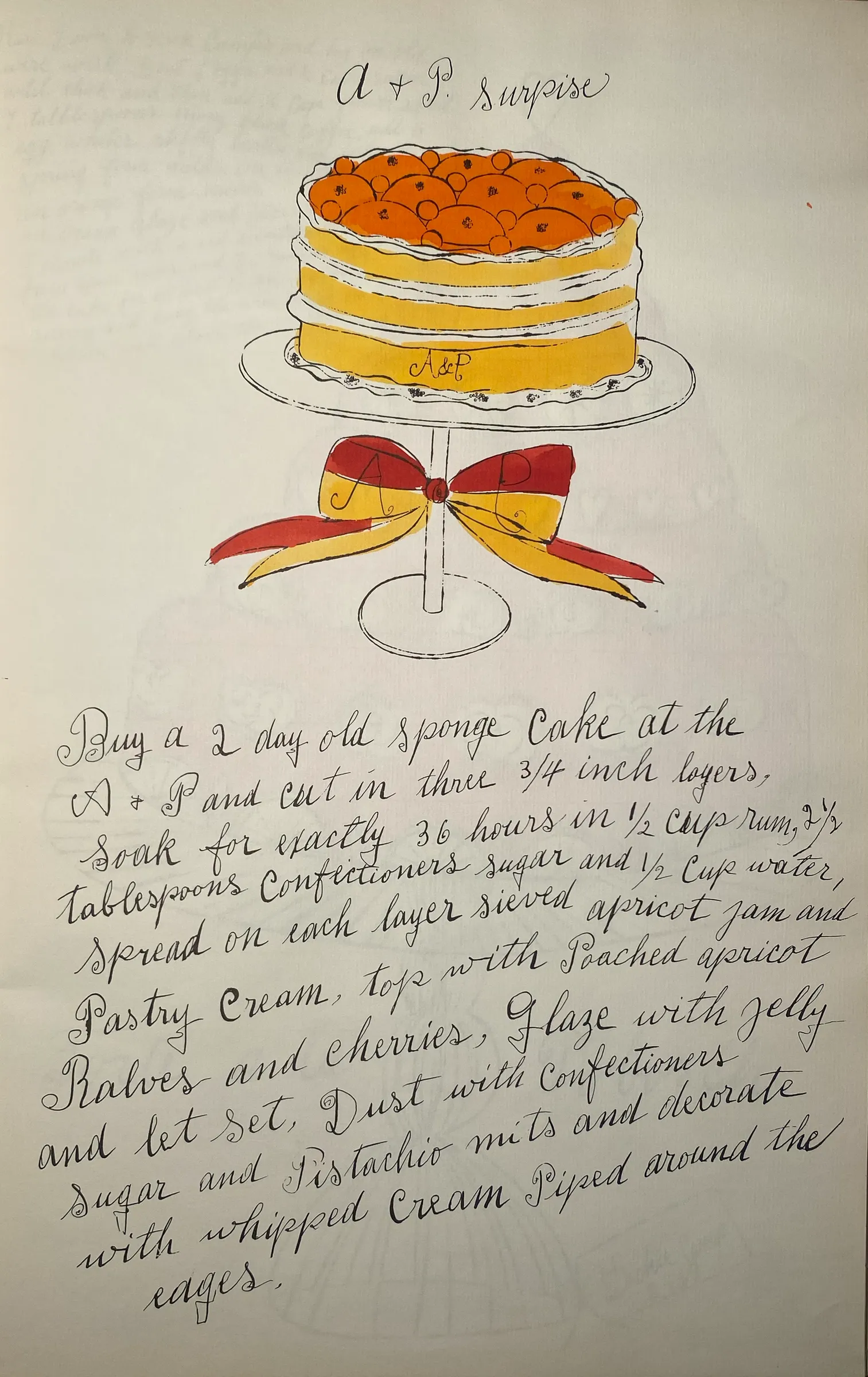 Andy Warhol, A + P . Surprise F.S. IV 127A, from Wild Raspberries