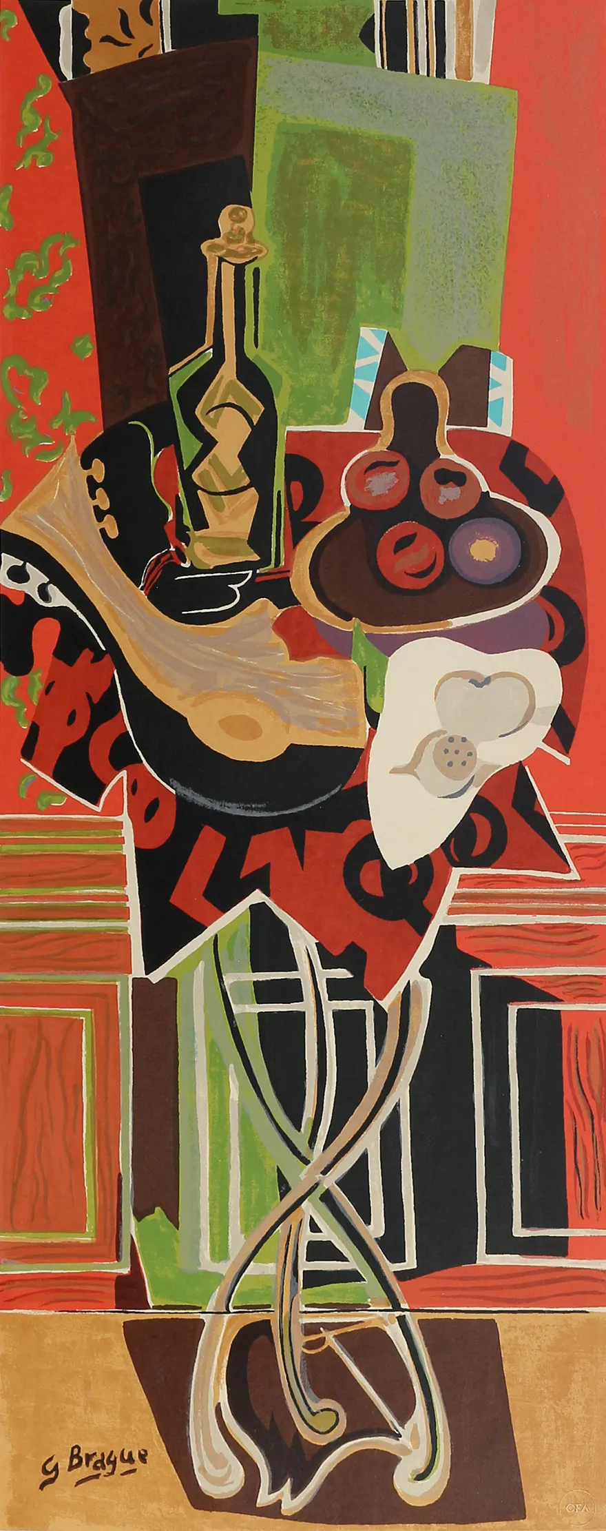 Georges Braque, Le Gueridon Rouge, 1952 | Matthews Gallery